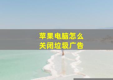 苹果电脑怎么关闭垃圾广告