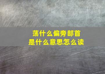 荡什么偏旁部首是什么意思怎么读