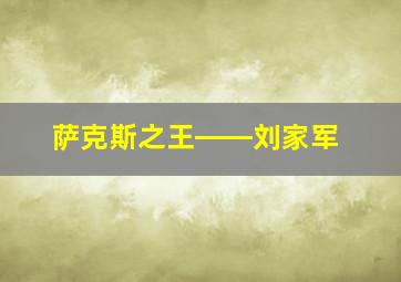 萨克斯之王――刘家军