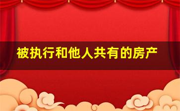 被执行和他人共有的房产