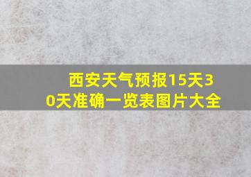 西安天气预报15天30天准确一览表图片大全