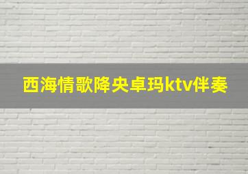 西海情歌降央卓玛ktv伴奏