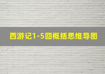 西游记1-5回概括思维导图