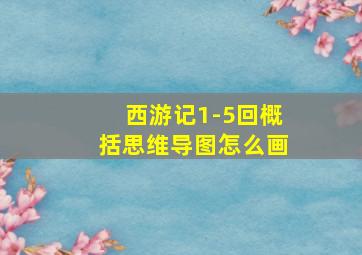 西游记1-5回概括思维导图怎么画