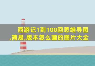 西游记1到100回思维导图,简易,版本怎么画的图片大全