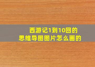 西游记1到10回的思维导图图片怎么画的