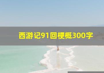 西游记91回梗概300字