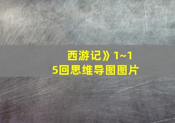 西游记》1~15回思维导图图片