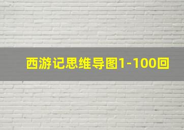 西游记思维导图1-100回