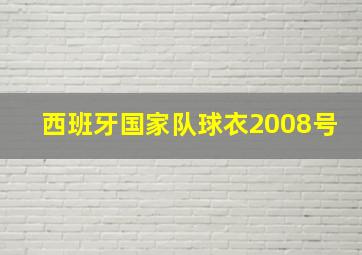 西班牙国家队球衣2008号