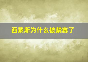 西蒙斯为什么被禁赛了