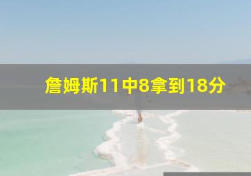 詹姆斯11中8拿到18分