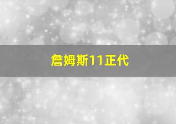 詹姆斯11正代