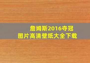 詹姆斯2016夺冠图片高清壁纸大全下载