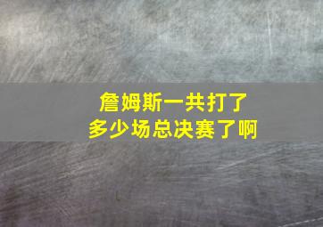 詹姆斯一共打了多少场总决赛了啊