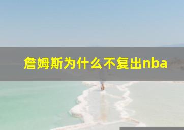 詹姆斯为什么不复出nba