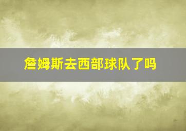 詹姆斯去西部球队了吗