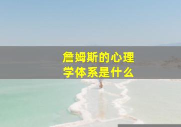 詹姆斯的心理学体系是什么