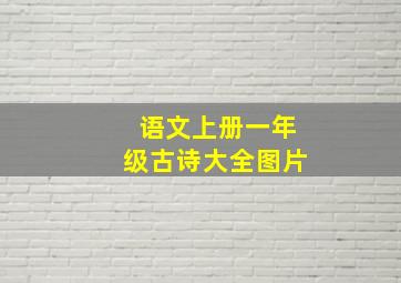 语文上册一年级古诗大全图片