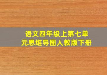 语文四年级上第七单元思维导图人教版下册