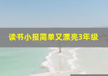 读书小报简单又漂亮3年级