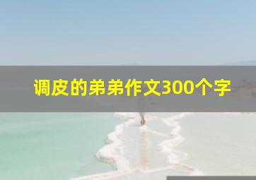 调皮的弟弟作文300个字