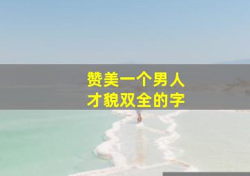 赞美一个男人才貌双全的字