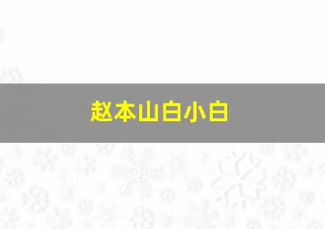 赵本山白小白