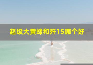 超级大黄蜂和歼15哪个好