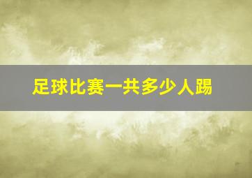 足球比赛一共多少人踢