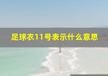 足球衣11号表示什么意思