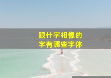 跟什字相像的字有哪些字体