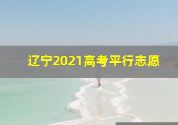 辽宁2021高考平行志愿