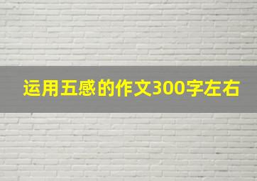 运用五感的作文300字左右