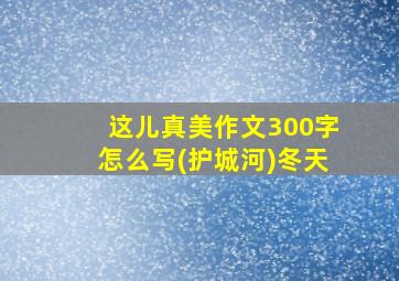 这儿真美作文300字怎么写(护城河)冬天