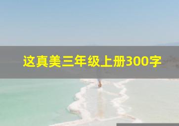 这真美三年级上册300字