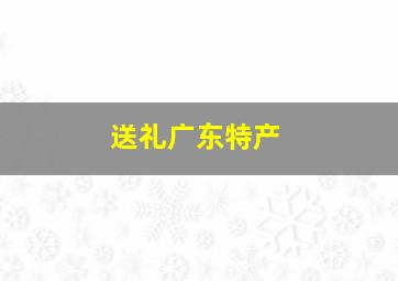 送礼广东特产