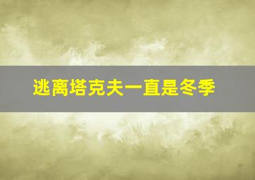 逃离塔克夫一直是冬季