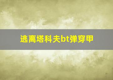 逃离塔科夫bt弹穿甲