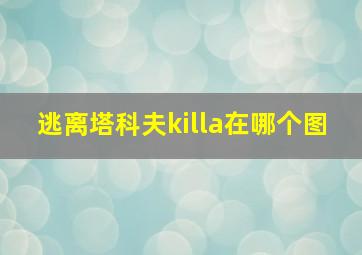 逃离塔科夫killa在哪个图