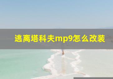 逃离塔科夫mp9怎么改装