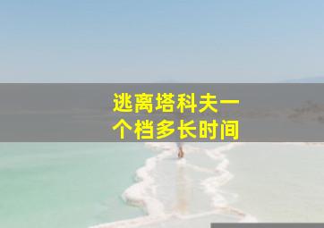 逃离塔科夫一个档多长时间