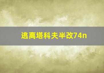 逃离塔科夫半改74n