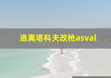 逃离塔科夫改枪asval