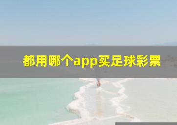 都用哪个app买足球彩票