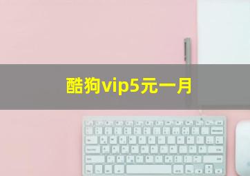 酷狗vip5元一月