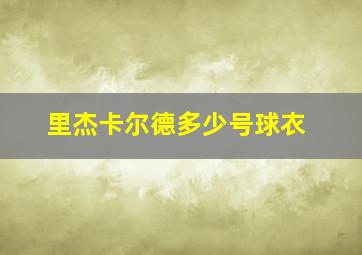 里杰卡尔德多少号球衣