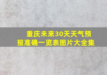 重庆未来30天天气预报准确一览表图片大全集