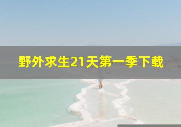 野外求生21天第一季下载