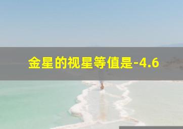 金星的视星等值是-4.6